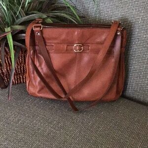 Brown Leather Shoulder Bag